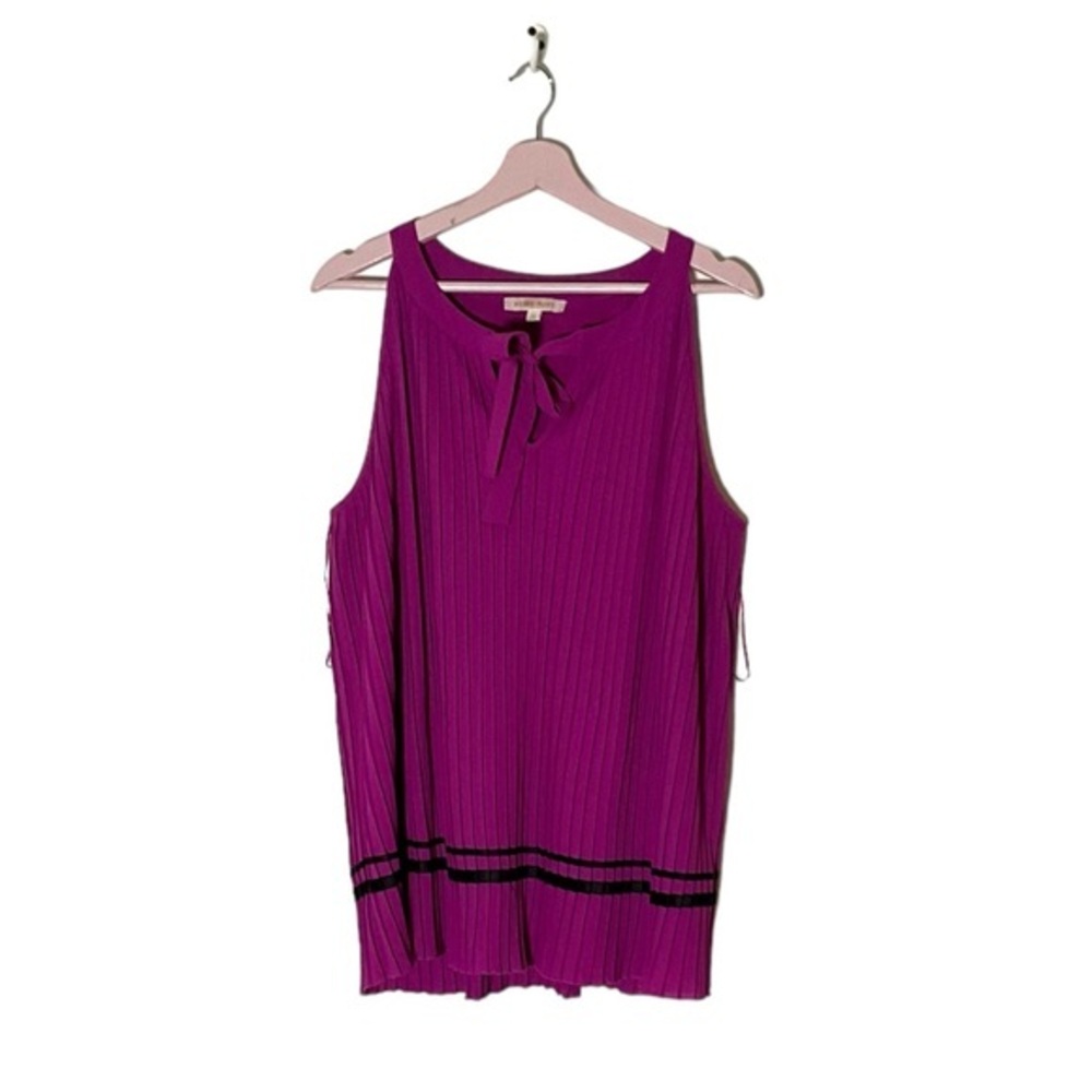 Rosie‎ Pope Darcy maternity pleated sleeveless blouse XL